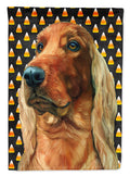 Irish Setter Candy Corn Halloween House Flag 28x40 Porch Sleeve Pole Decorative Outside Yard Banner Artwork Wall Hanging, Polyester
