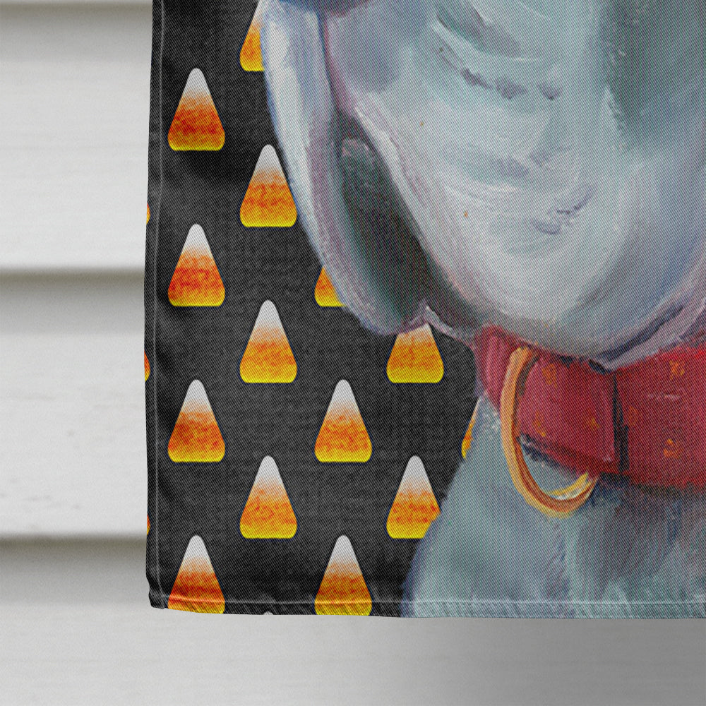 Great Dane Candy Corn Halloween House Flag 28x40 Porch Sleeve Pole Decorative Outside Yard Banner Artwork Wall Hanging, Polyester