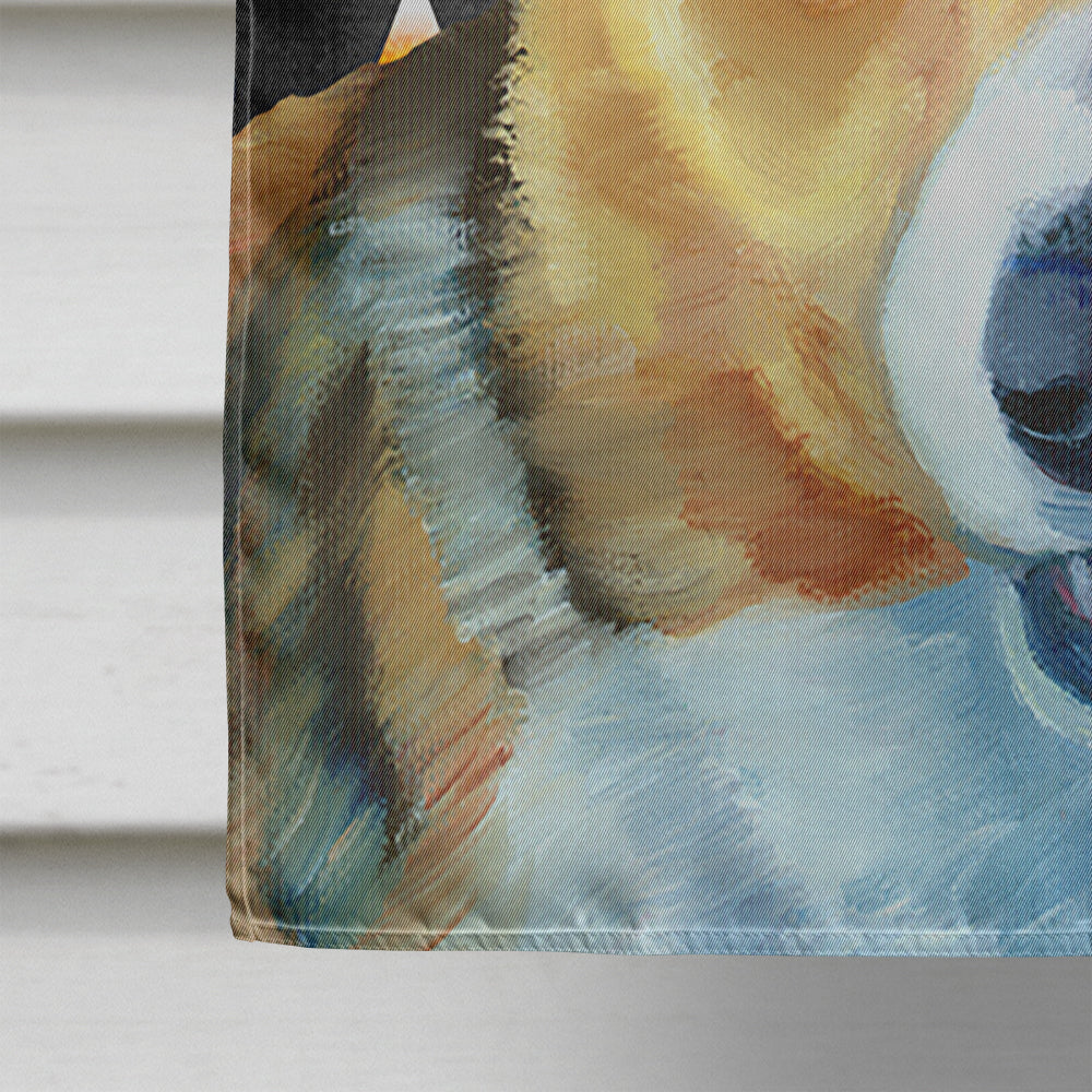 Corgi Candy Corn Halloween House Flag 28x40 Porch Sleeve Pole Decorative Outside Yard Banner Artwork Wall Hanging, Polyester