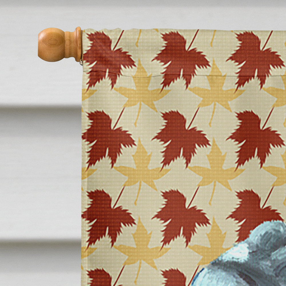 Neapolitan Mastiff Fall Leaves House Flag 28x40 Porch Sleeve Pole Decorative Outside Yard Banner Artwork Wall Hanging, Polyester