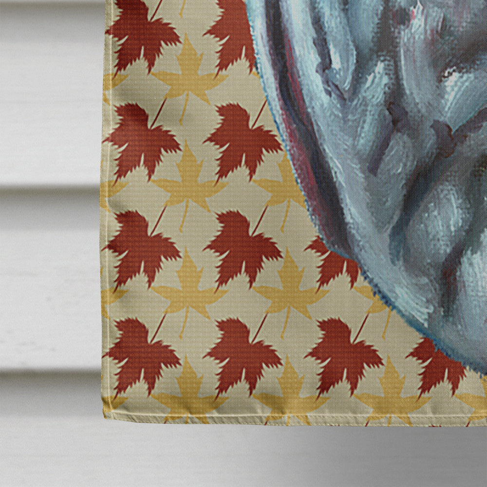 Neapolitan Mastiff Fall Leaves House Flag 28x40 Porch Sleeve Pole Decorative Outside Yard Banner Artwork Wall Hanging, Polyester