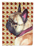 French Bulldog Frenchie Fall Leaves House Flag 28x40 Porch Sleeve Pole Decorative Outside Yard Banner Artwork Wall Hanging, Polyester