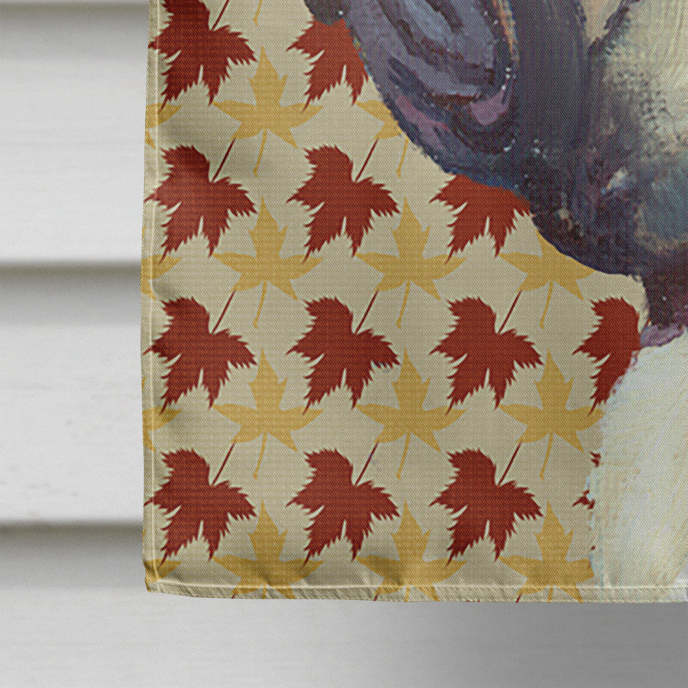 French Bulldog Frenchie Fall Leaves House Flag 28x40 Porch Sleeve Pole Decorative Outside Yard Banner Artwork Wall Hanging, Polyester
