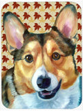 Corgi Fall Leaves Cutting Board Tempered Glass Kitchen Cutting Surface, Heat Resistant Chopping, Non-Slip Feet, Food Prep & Serving