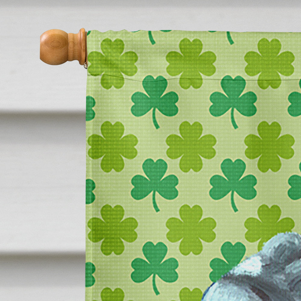 Neapolitan Mastiff St. Patrick's Day Shamrock House Flag 28x40 Porch Sleeve Pole Decorative Outside Yard Banner Artwork Wall Hanging, Polyester