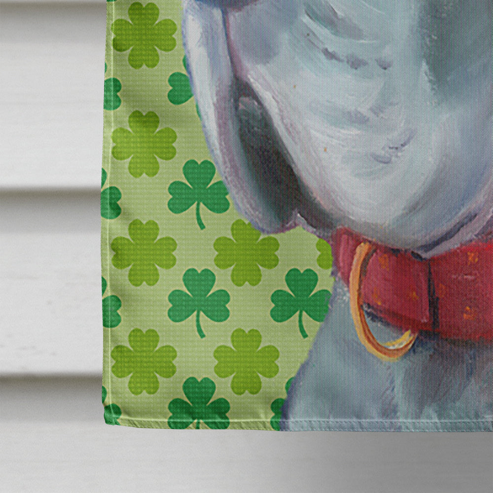Great Dane St. Patrick's Day Shamrock House Flag 28x40 Porch Sleeve Pole Decorative Outside Yard Banner Artwork Wall Hanging, Polyester