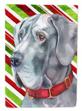 Great Dane Candy Cane Holiday Christmas House Flag 28x40 Porch Sleeve Pole Decorative Outside Yard Banner Artwork Wall Hanging, Polyester