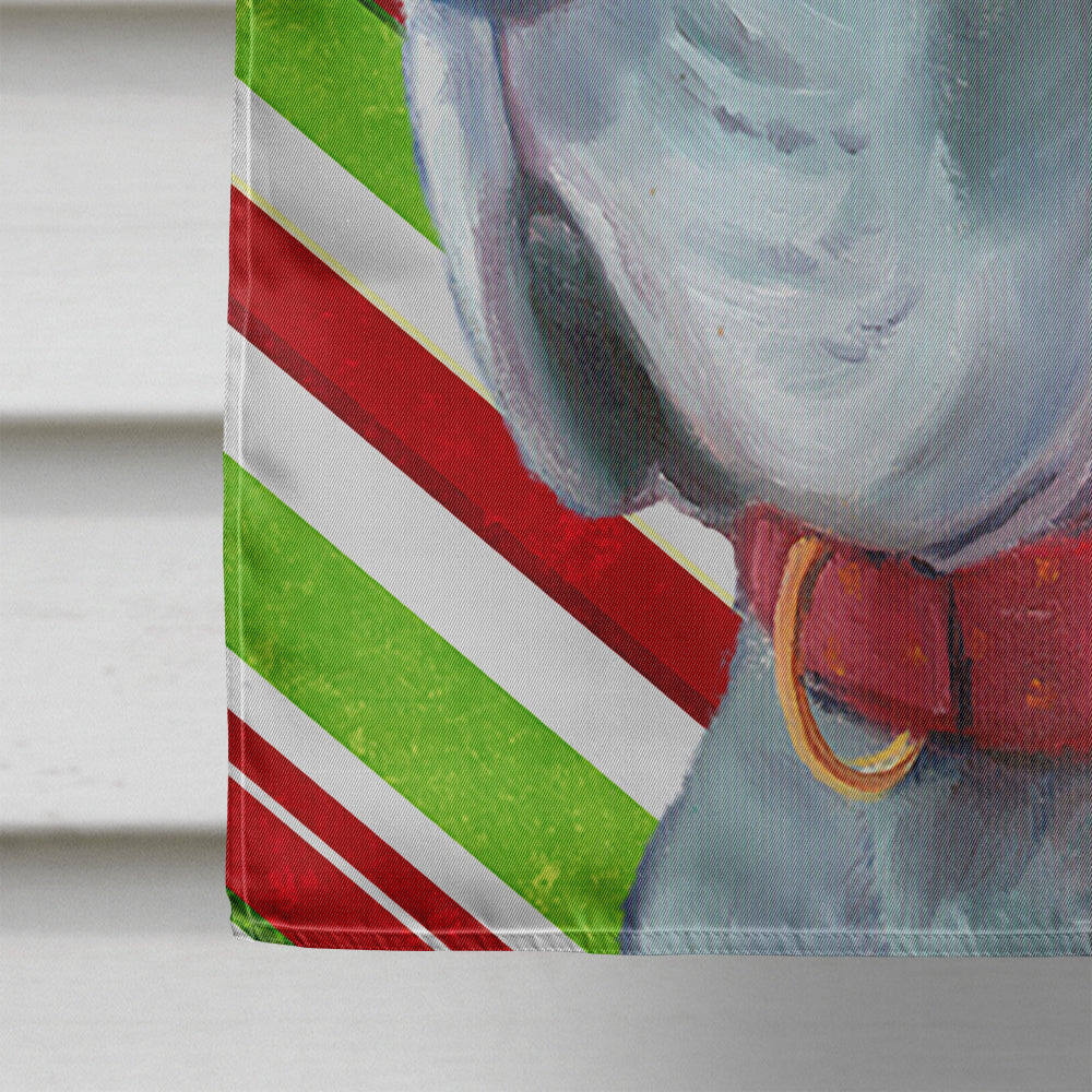 Great Dane Candy Cane Holiday Christmas House Flag 28x40 Porch Sleeve Pole Decorative Outside Yard Banner Artwork Wall Hanging, Polyester