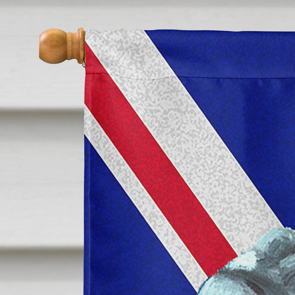 Neapolitan Mastiff with English Union Jack British Flag House Flag 28x40 Porch Sleeve Pole Decorative Outside Yard Banner Artwork Wall Hanging, Polyester