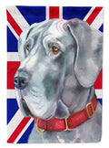Great Dane with English Union Jack British Flag House Flag 28x40 Porch Sleeve Pole Decorative Outside Yard Banner Artwork Wall Hanging, Polyester