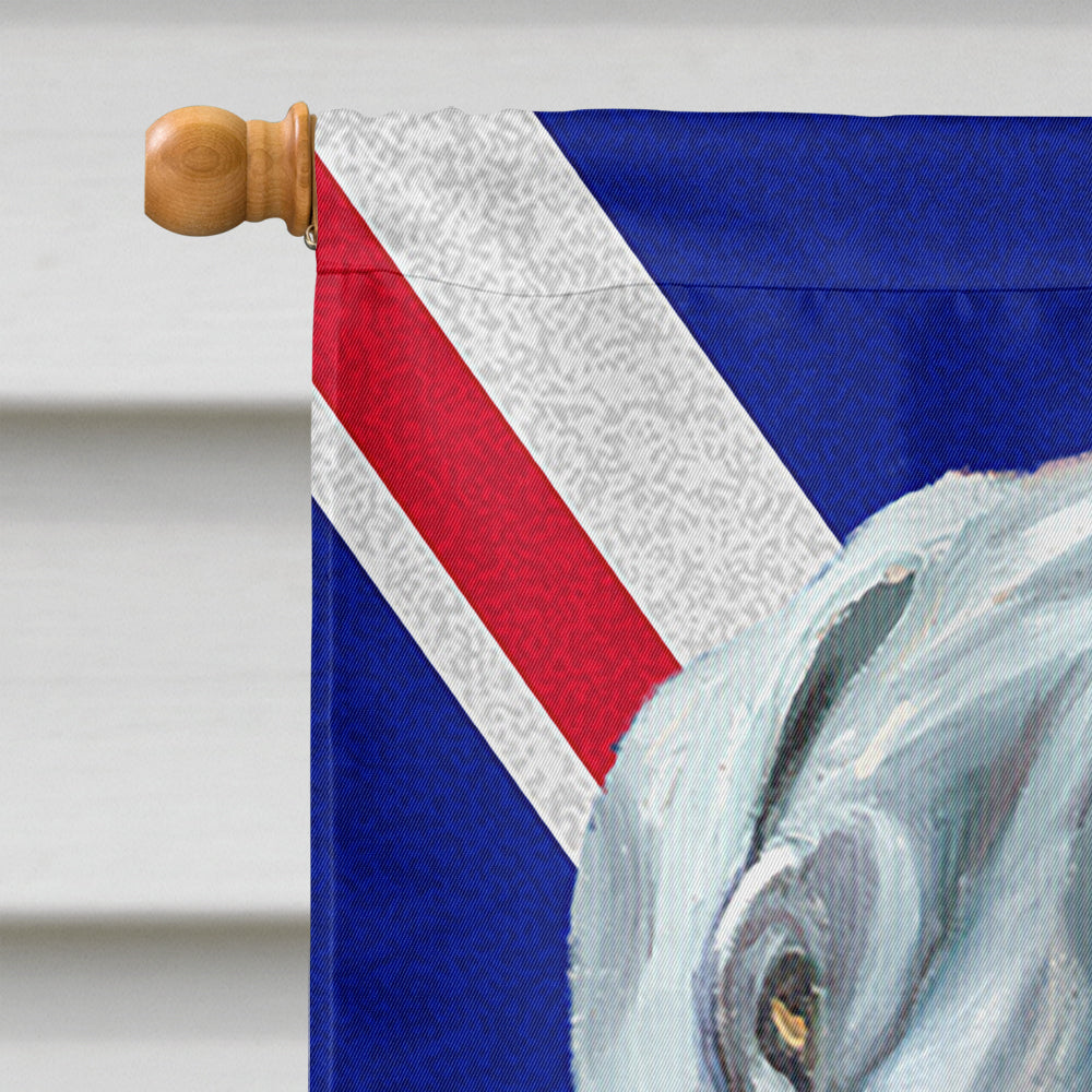 Great Dane with English Union Jack British Flag House Flag 28x40 Porch Sleeve Pole Decorative Outside Yard Banner Artwork Wall Hanging, Polyester