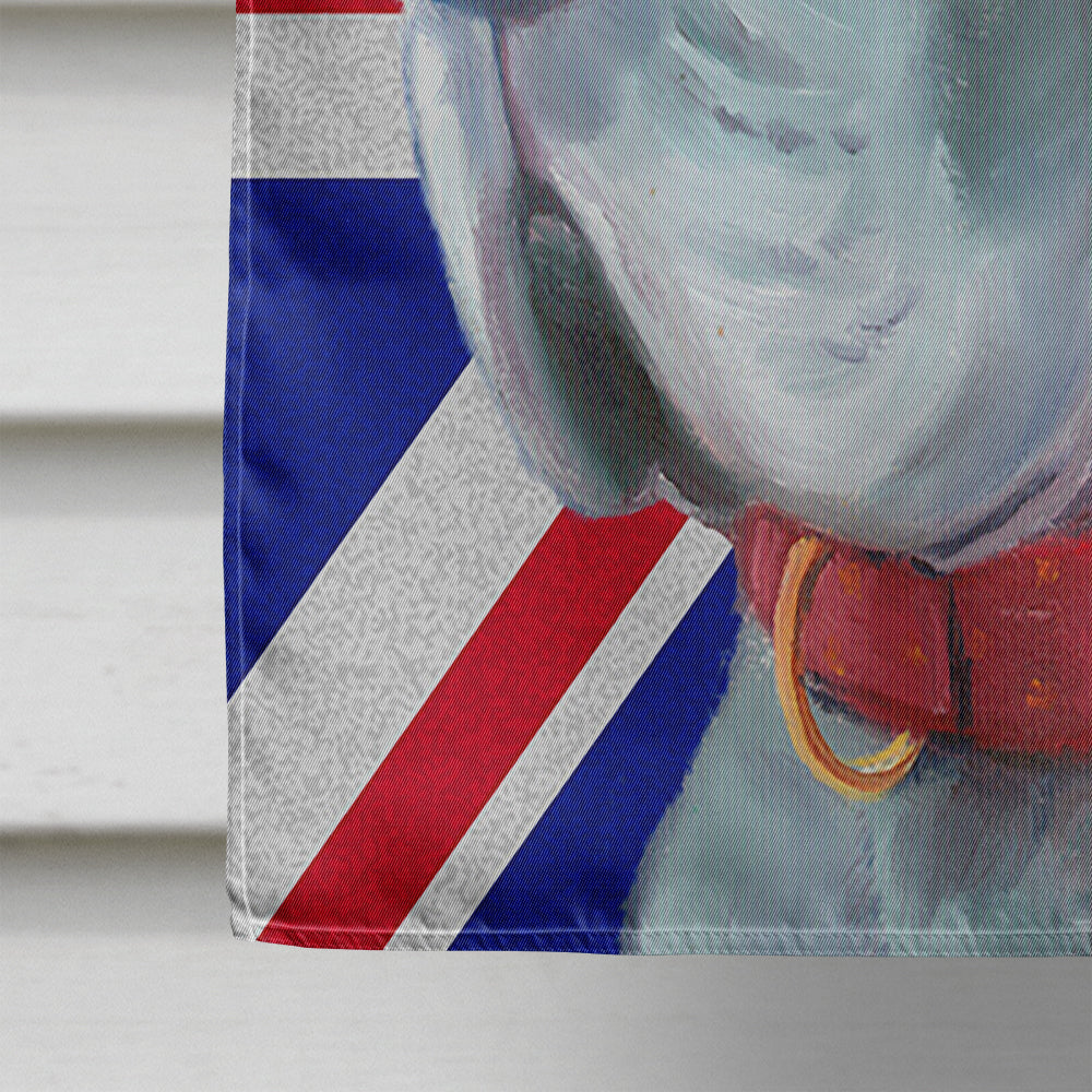 Great Dane with English Union Jack British Flag House Flag 28x40 Porch Sleeve Pole Decorative Outside Yard Banner Artwork Wall Hanging, Polyester