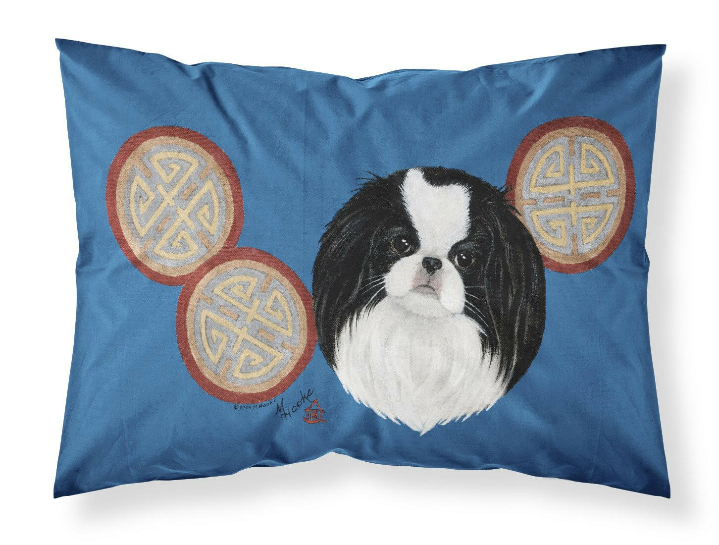 Japanese Chin Standard Pillowcase Lightweight Super Soft Easy Care Decorative Artwork Pillowcase, Standard