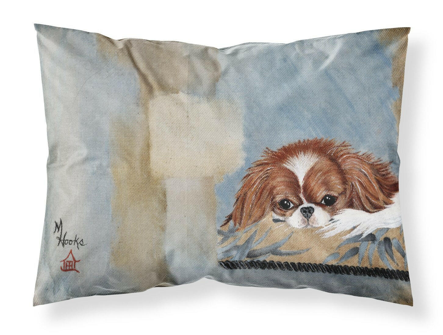 Japanese Chin Resting Standard Pillowcase Lightweight Super Soft Easy Care Decorative Artwork Pillowcase, Standard