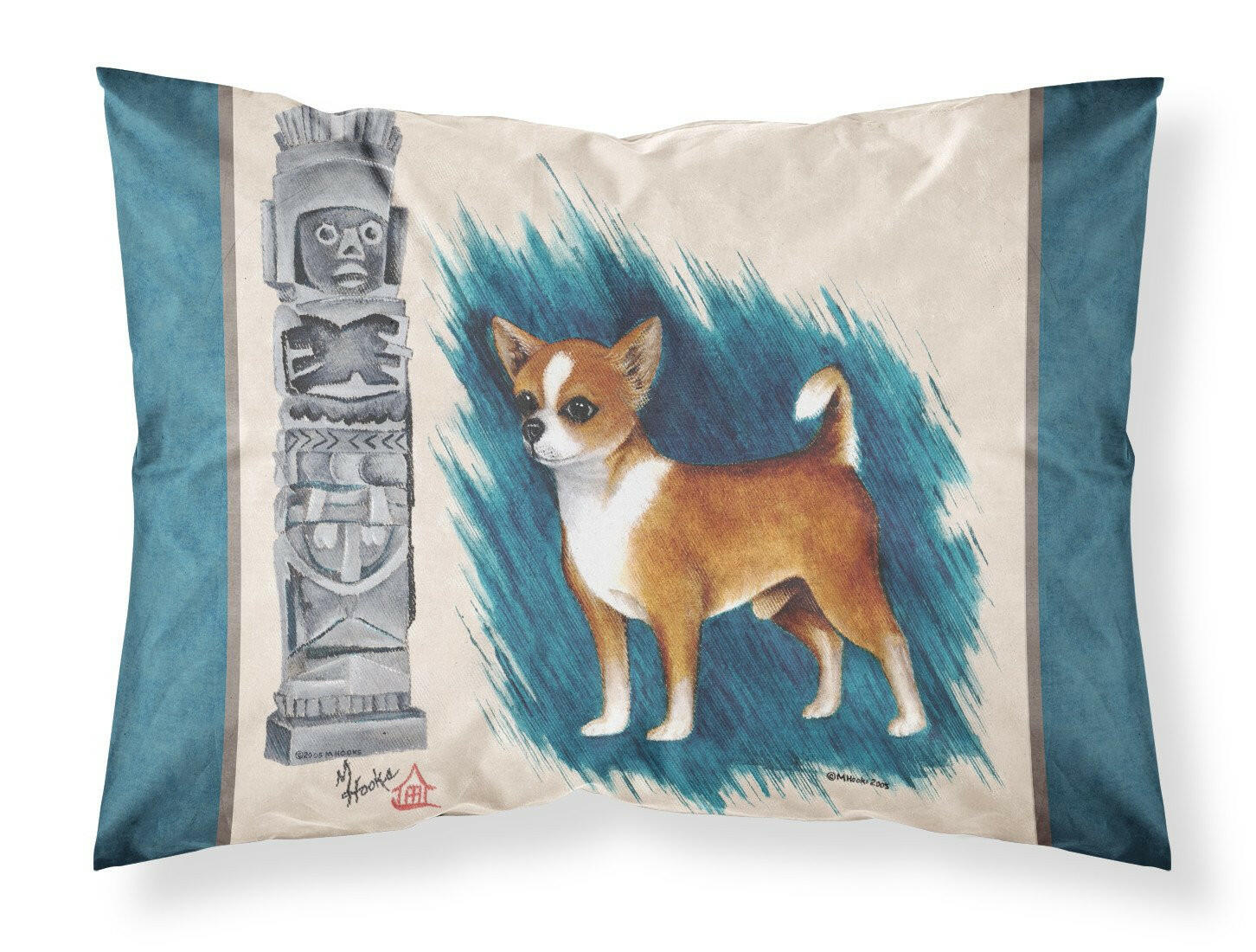 Chihuahua Totem Standard Pillowcase Lightweight Super Soft Easy Care Decorative Artwork Pillowcase, Standard