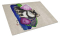 Chihuahua on their couch Cutting Board Tempered Glass Kitchen Cutting Surface, Heat Resistant Chopping, Non-Slip Feet, Food Prep & Serving