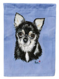 Chihuahua in blue House Flag 28x40 Porch Sleeve Pole Decorative Outside Yard Banner Artwork Wall Hanging, Polyester