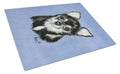Chihuahua in blue Cutting Board Tempered Glass Kitchen Cutting Surface, Heat Resistant Chopping, Non-Slip Feet, Food Prep & Serving