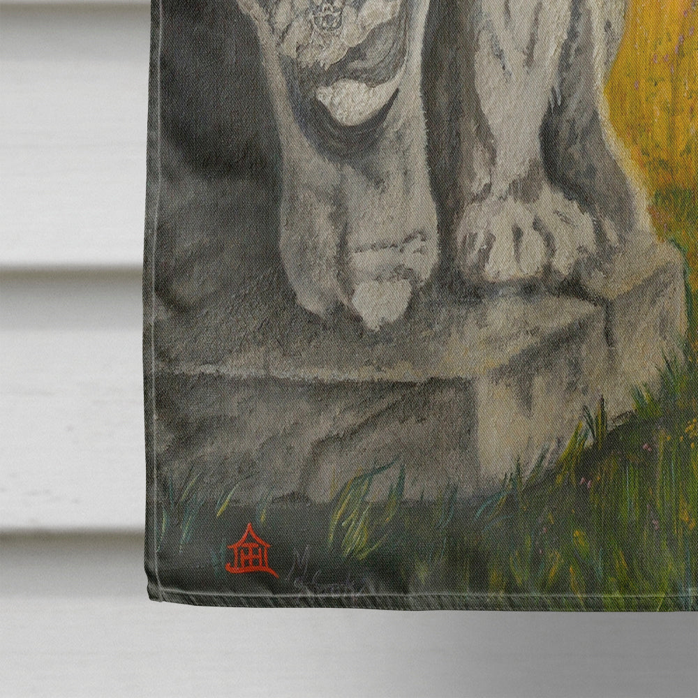Japanese Chin Omar House Flag 28x40 Porch Sleeve Pole Decorative Outside Yard Banner Artwork Wall Hanging, Polyester