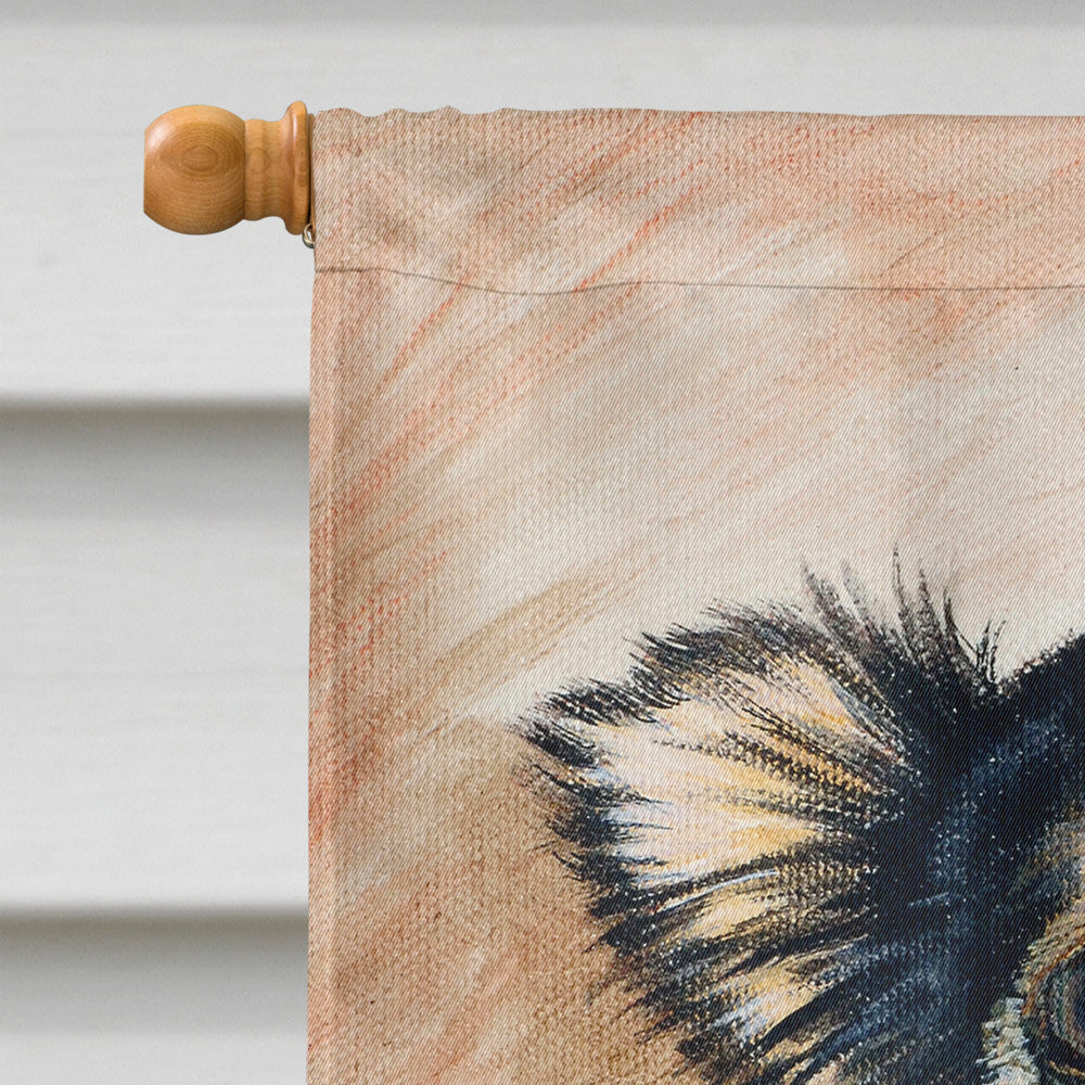 Chihuahua Long Hair House Flag 28x40 Porch Sleeve Pole Decorative Outside Yard Banner Artwork Wall Hanging, Polyester