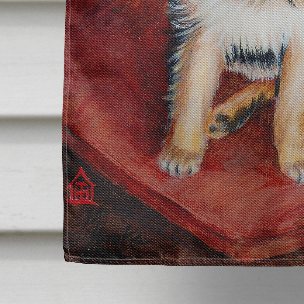 Chihuahua Long Hair House Flag 28x40 Porch Sleeve Pole Decorative Outside Yard Banner Artwork Wall Hanging, Polyester