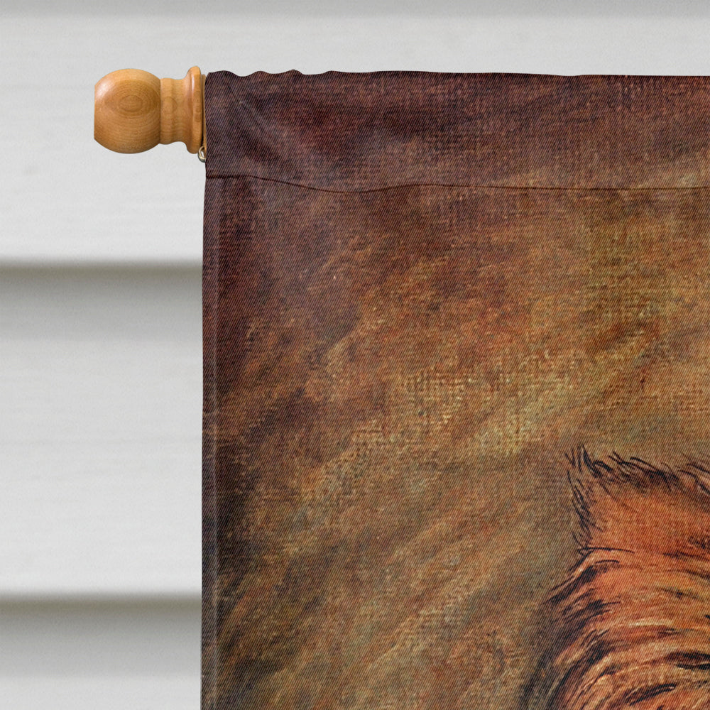 Cecilia Chihuahua Long Hair  House Flag 28x40 Porch Sleeve Pole Decorative Outside Yard Banner Artwork Wall Hanging, Polyester