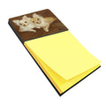 Chihuahua For the Pair Watercolor Sticky Note Holder Refillable Dispenser Desk Accessory 3x3 Pad Gift