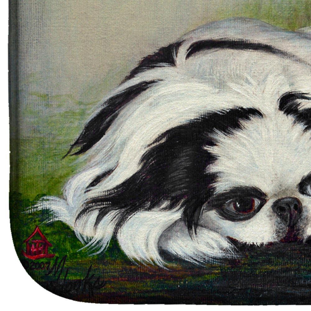 Japanese Chin Bamboo Garden Dish Drying Mat Absorbent Dish Drying Mat Pad for Kitchen Counter Dish Drainer Mat for Countertop, 14 x 21", Multicolor