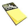 Japanese Chin Bamboo Garden Watercolor Sticky Note Holder Refillable Dispenser Desk Accessory 3x3 Pad Gift