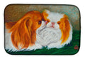 Japanese Chin Best Friends Dish Drying Mat Absorbent Dish Drying Mat Pad for Kitchen Counter Dish Drainer Mat for Countertop, 14 x 21", Multicolor