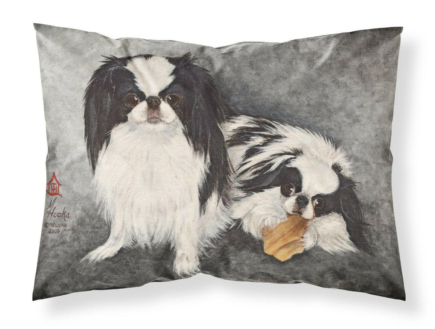 Japanese Chin Impress Standard Pillowcase Lightweight Super Soft Easy Care Decorative Artwork Pillowcase, Standard