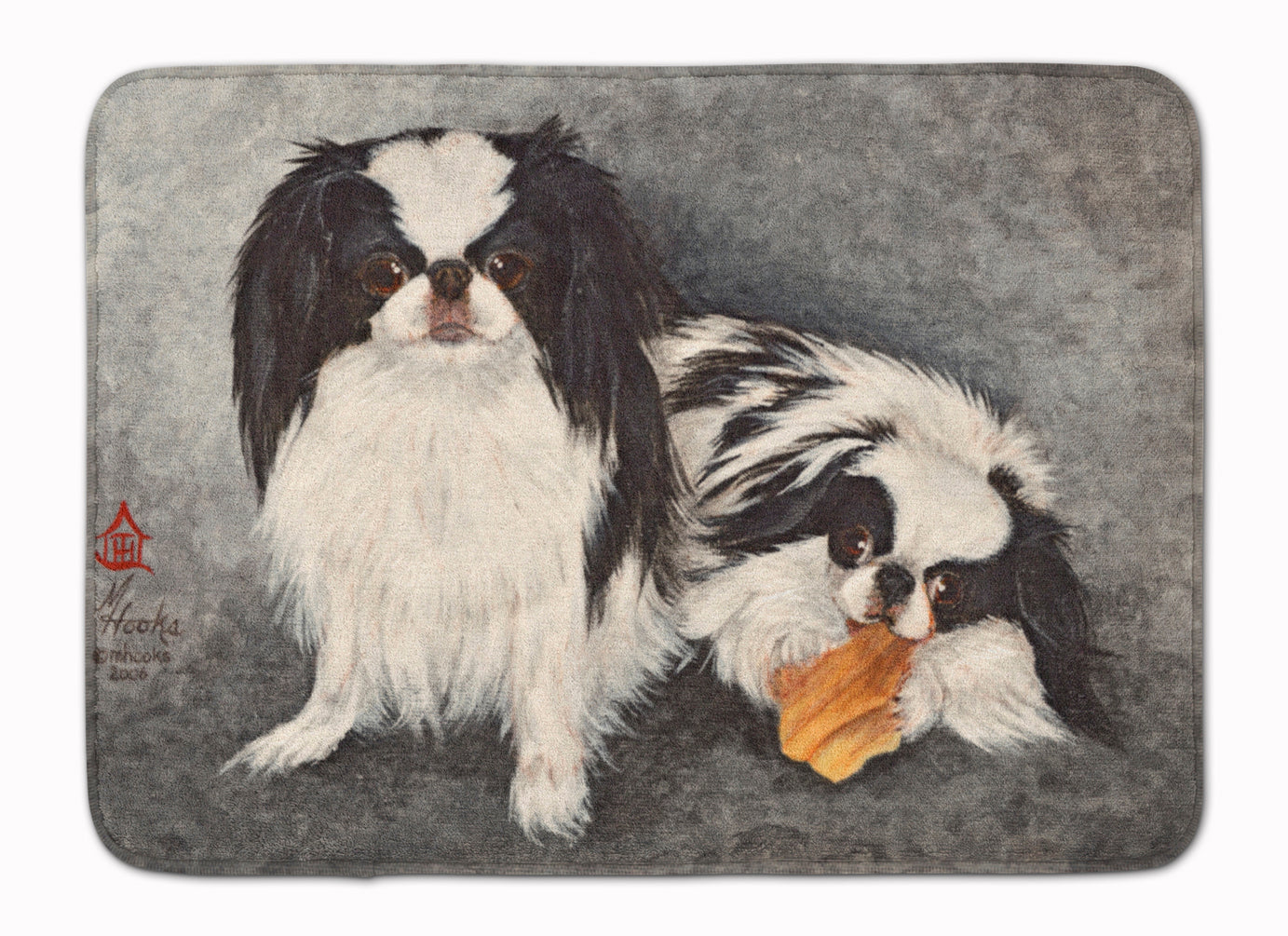 Japanese Chin Impress Memory Foam Kitchen Mat Machine Washable Anti-Fatigue Cushion Comfort Bath or Kitchen Rug