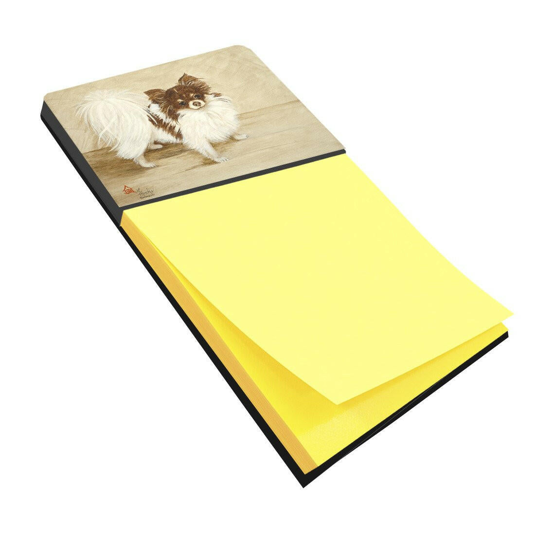 Chihuahua Favorite Flavors Watercolor Sticky Note Holder Refillable Dispenser Desk Accessory 3x3 Pad Gift