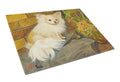 Chihuahua Just Basking Cutting Board Tempered Glass Kitchen Cutting Surface, Heat Resistant Chopping, Non-Slip Feet, Food Prep & Serving