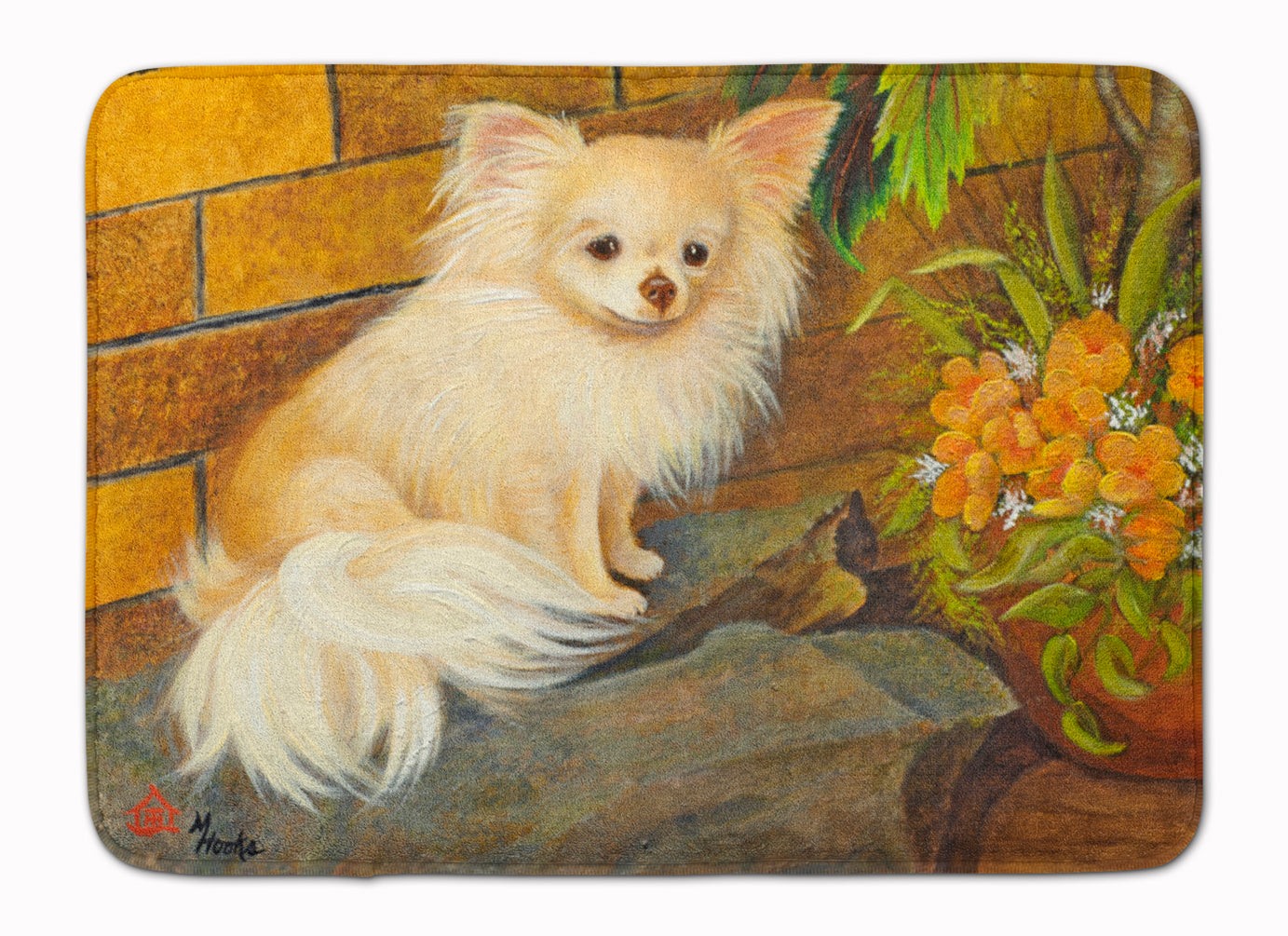 Chihuahua Just Basking Memory Foam Kitchen Mat Machine Washable Anti-Fatigue Cushion Comfort Bath or Kitchen Rug