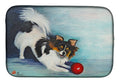 Papillon Play Ball Dish Drying Mat Absorbent Dish Drying Mat Pad for Kitchen Counter Dish Drainer Mat for Countertop, 14 x 21", Multicolor