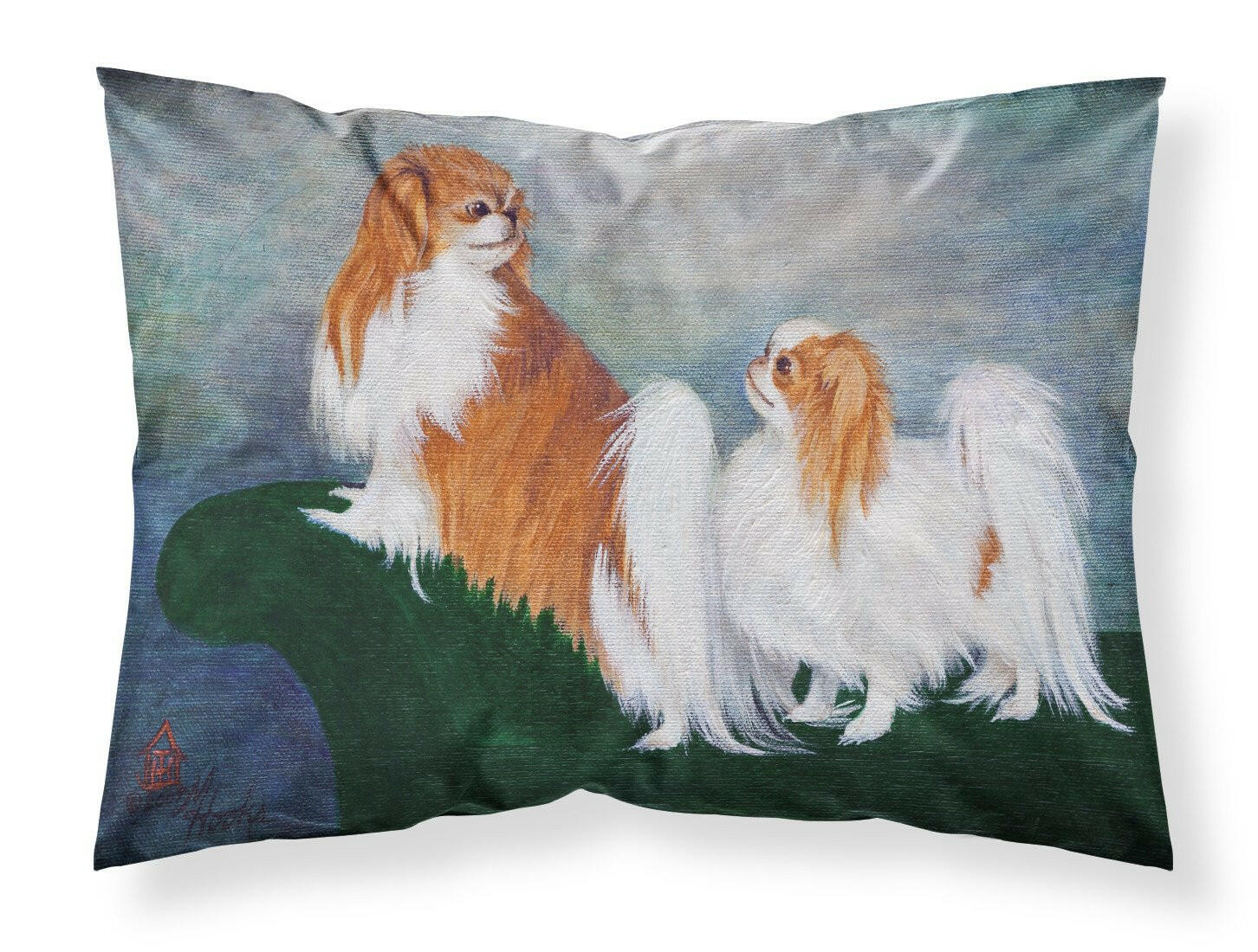 Japanese Chin Standing on my tail Standard Pillowcase Lightweight Super Soft Easy Care Decorative Artwork Pillowcase, Standard