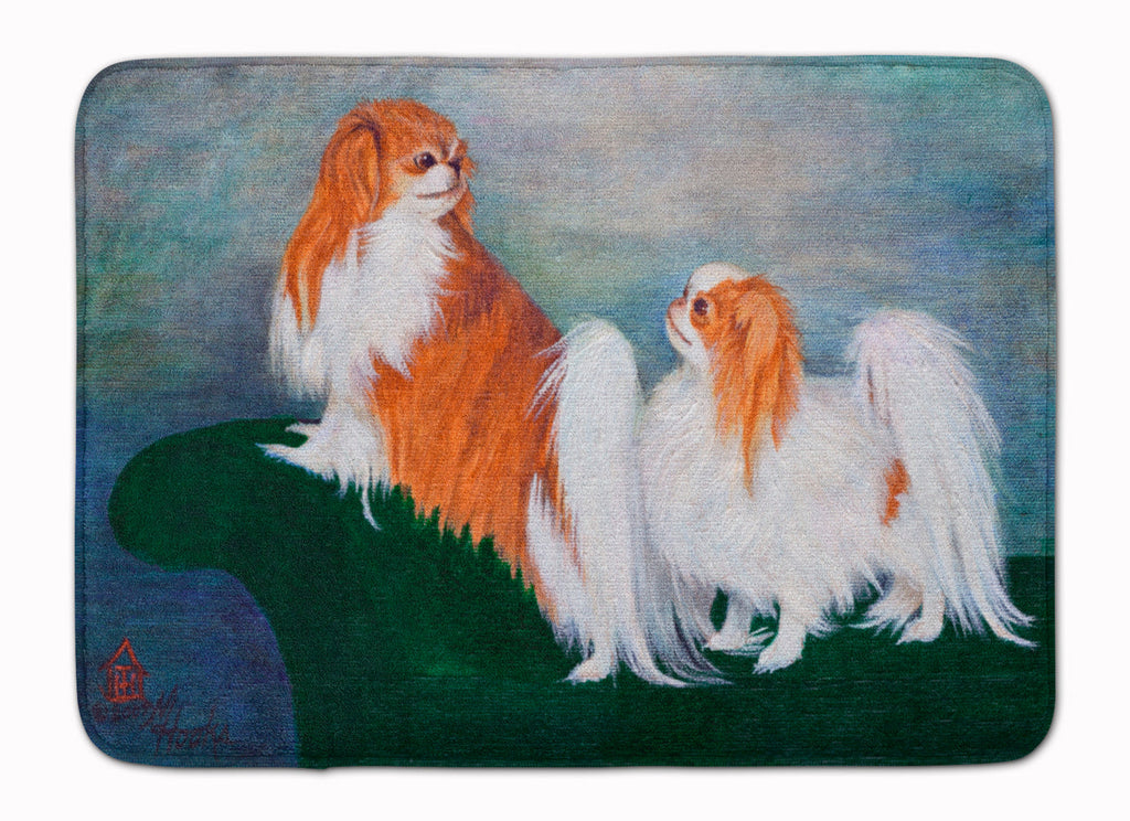 Japanese Chin Standing on my tail Memory Foam Kitchen Mat Machine Washable Anti-Fatigue Cushion Comfort Bath or Kitchen Rug