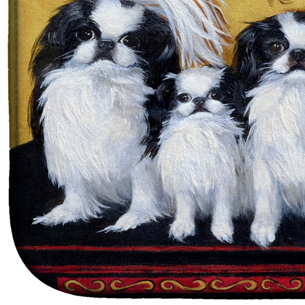 Japanese Chin Tea House Dish Drying Mat Absorbent Dish Drying Mat Pad for Kitchen Counter Dish Drainer Mat for Countertop, 14 x 21", Multicolor
