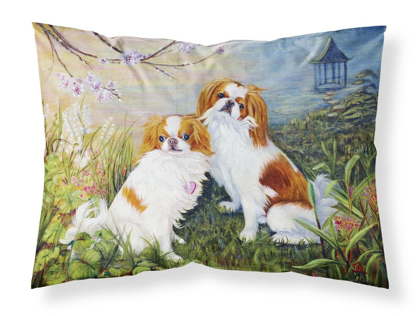 Japanese Chin Wasabi and Ginger Standard Pillowcase Lightweight Super Soft Easy Care Decorative Artwork Pillowcase, Standard