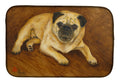 Fawn Pug Roscoe Dish Drying Mat Absorbent Dish Drying Mat Pad for Kitchen Counter Dish Drainer Mat for Countertop, 14 x 21", Multicolor