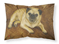 Fawn Pug Roscoe Standard Pillowcase Lightweight Super Soft Easy Care Decorative Artwork Pillowcase, Standard