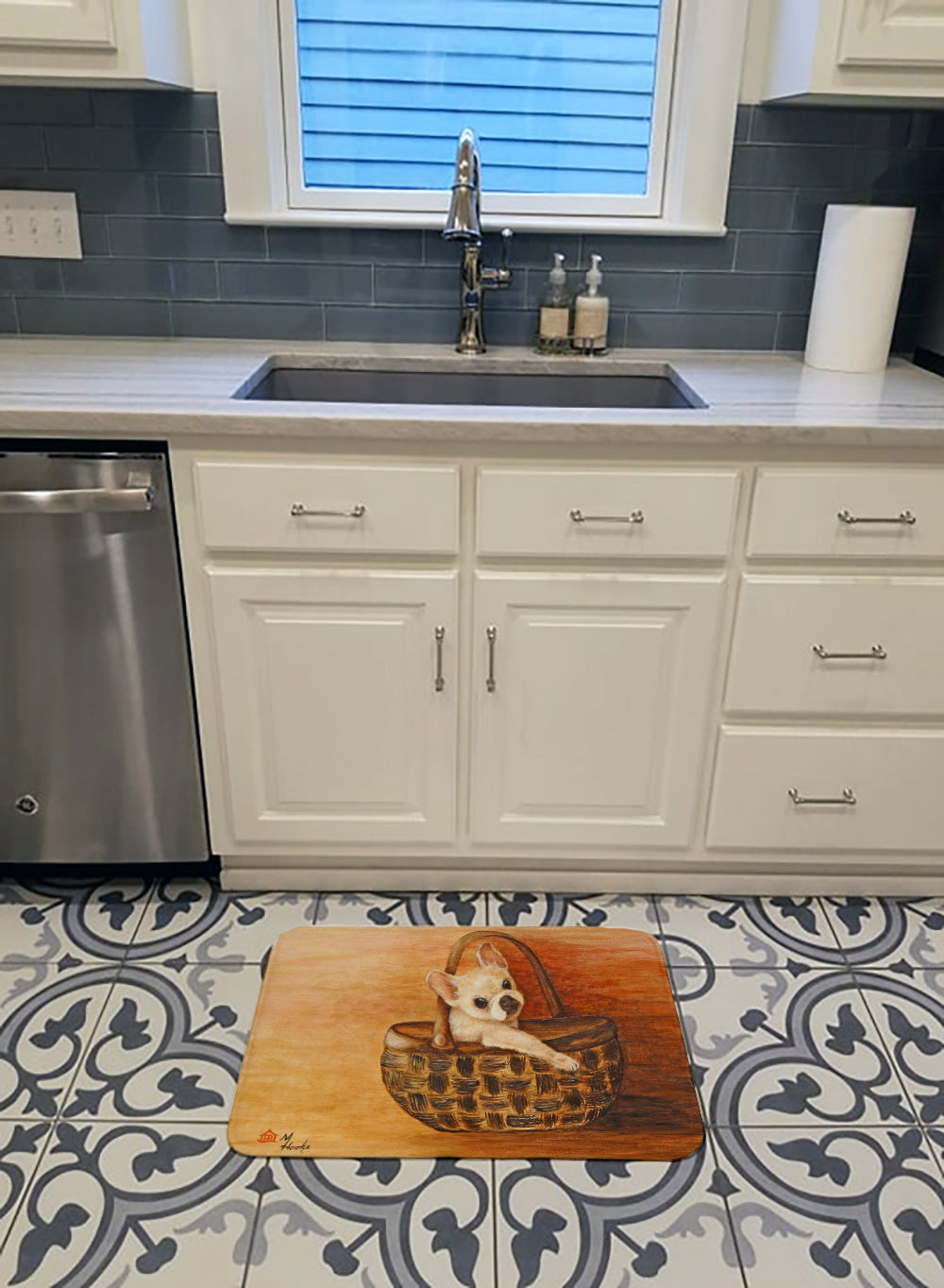 Chihuahua Take me TOO Memory Foam Kitchen Mat Machine Washable Anti-Fatigue Cushion Comfort Bath or Kitchen Rug