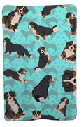 Bernese Mountain Dog Soft Travel Blanket with Bag Airplane Blanket, Indoor Outdoor Camping Blanket for Traveling, Picnics, Beach Trips, Concerts