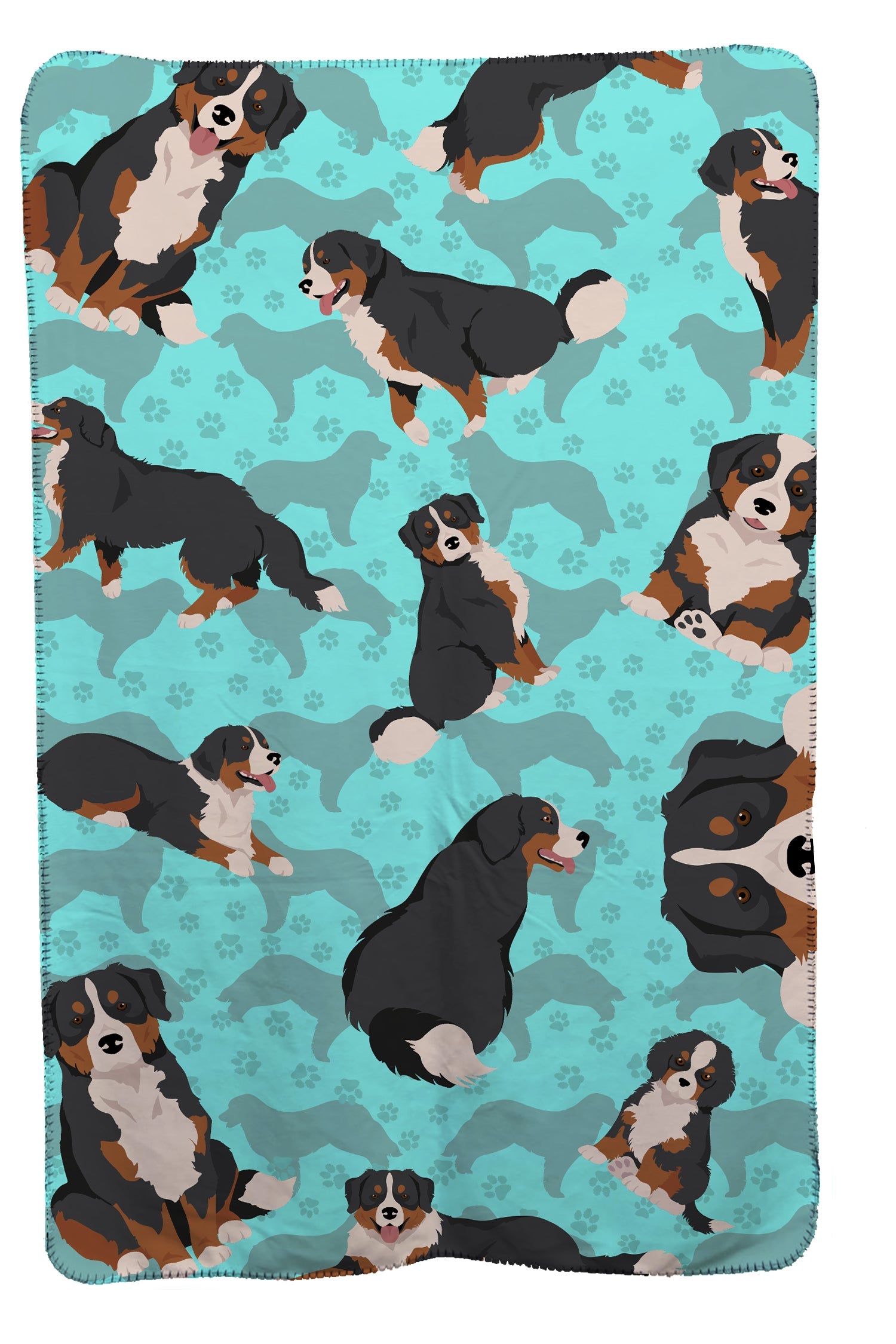 Bernese Mountain Dog Soft Travel Blanket with Bag Airplane Blanket, Indoor Outdoor Camping Blanket for Traveling, Picnics, Beach Trips, Concerts