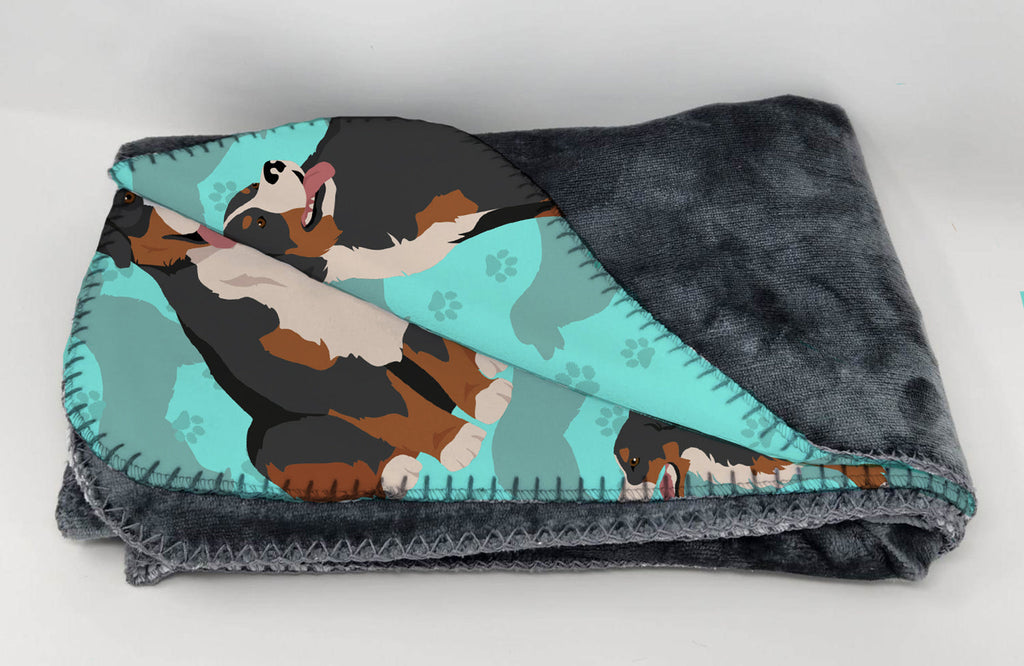 Bernese Mountain Dog Soft Travel Blanket with Bag Airplane Blanket, Indoor Outdoor Camping Blanket for Traveling, Picnics, Beach Trips, Concerts