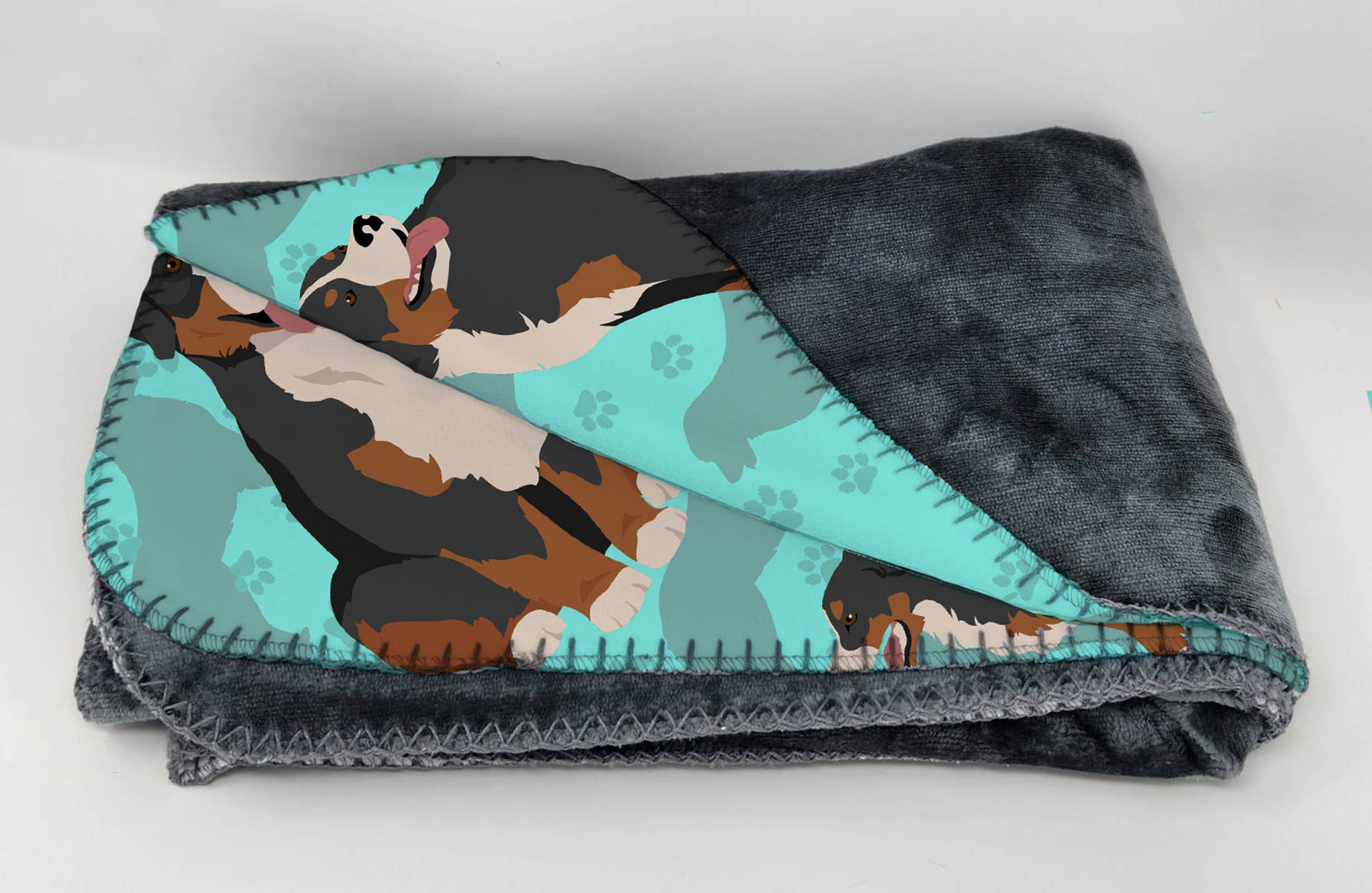 Bernese Mountain Dog Soft Travel Blanket with Bag Airplane Blanket, Indoor Outdoor Camping Blanket for Traveling, Picnics, Beach Trips, Concerts