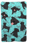 Black Pug Soft Travel Blanket with Bag Airplane Blanket, Indoor Outdoor Camping Blanket for Traveling, Picnics, Beach Trips, Concerts
