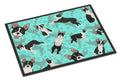 Boston Terrier Doormat Indoor Outdoor 24H X 36W Front Door Mat Rugs for Entryway, Non Slip Washable Low Pile,