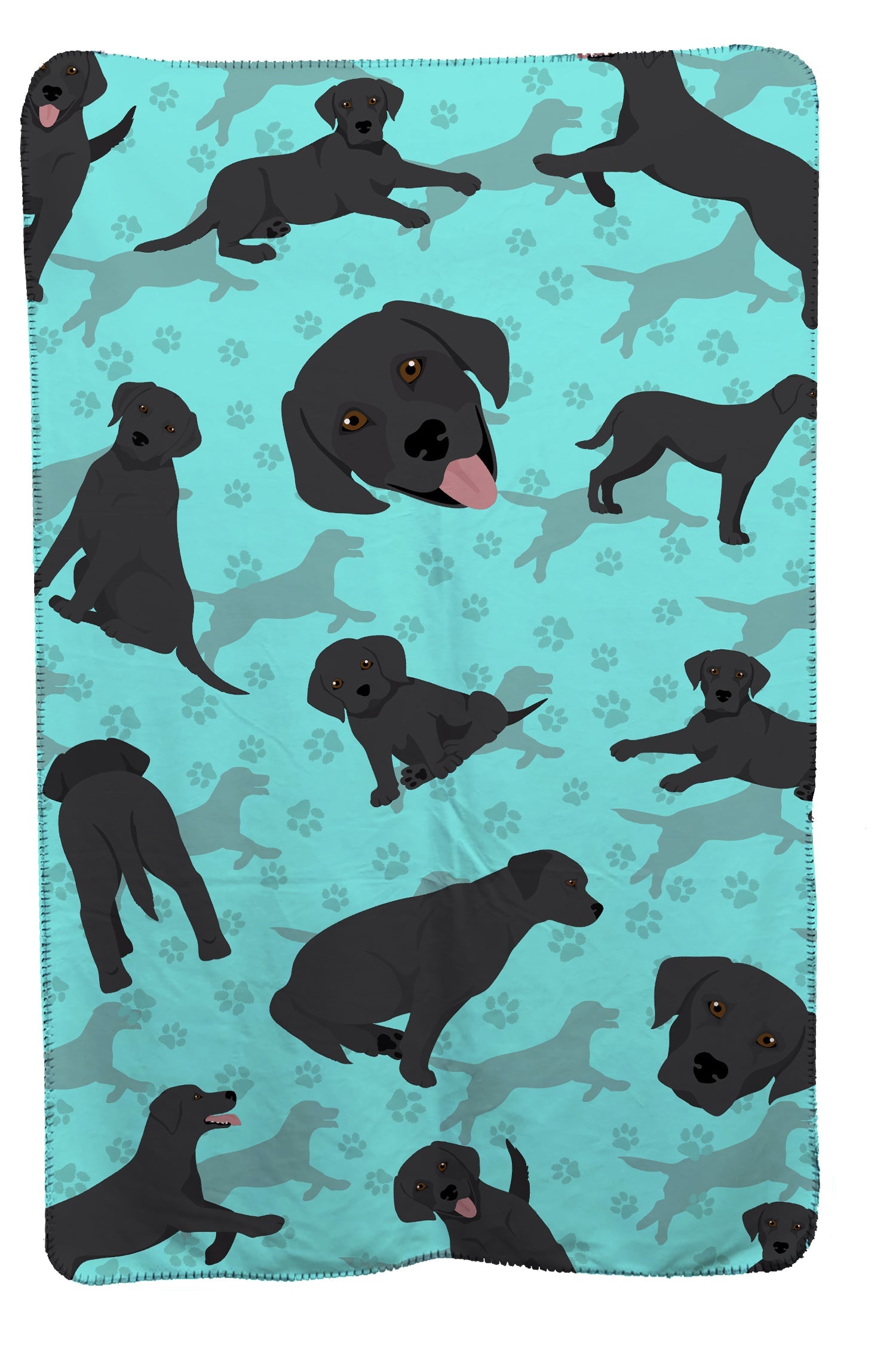 Black Labrador Retriever Soft Travel Blanket with Bag Airplane Blanket, Indoor Outdoor Camping Blanket for Traveling, Picnics, Beach Trips, Concerts